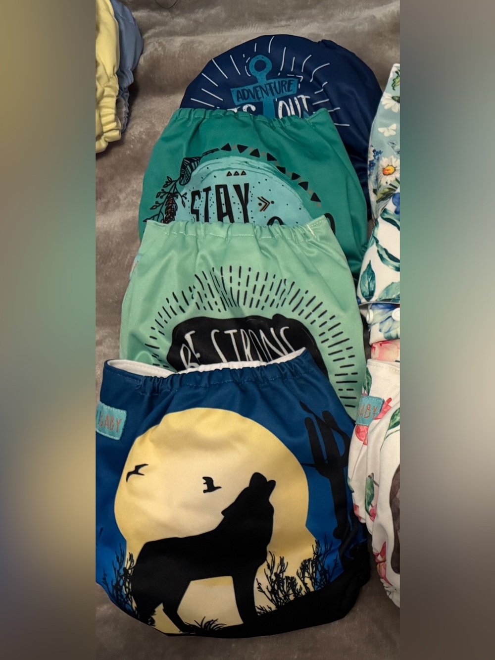 Alva Baby Graphic Reusable Diaper Covers w/ Inserts